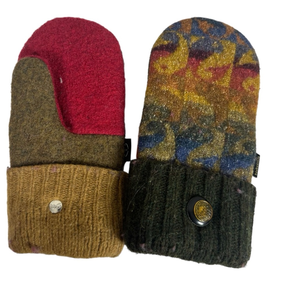 Baabaazuzu Wool Multi-Color Patchwork Mixed Media… - image 3